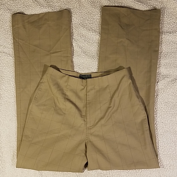 Banana Republic Dressy Checker Pants Sz 6 - Picture 1 of 5